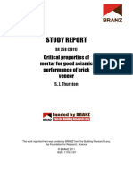 SR258 - Critical Properties of Mortar