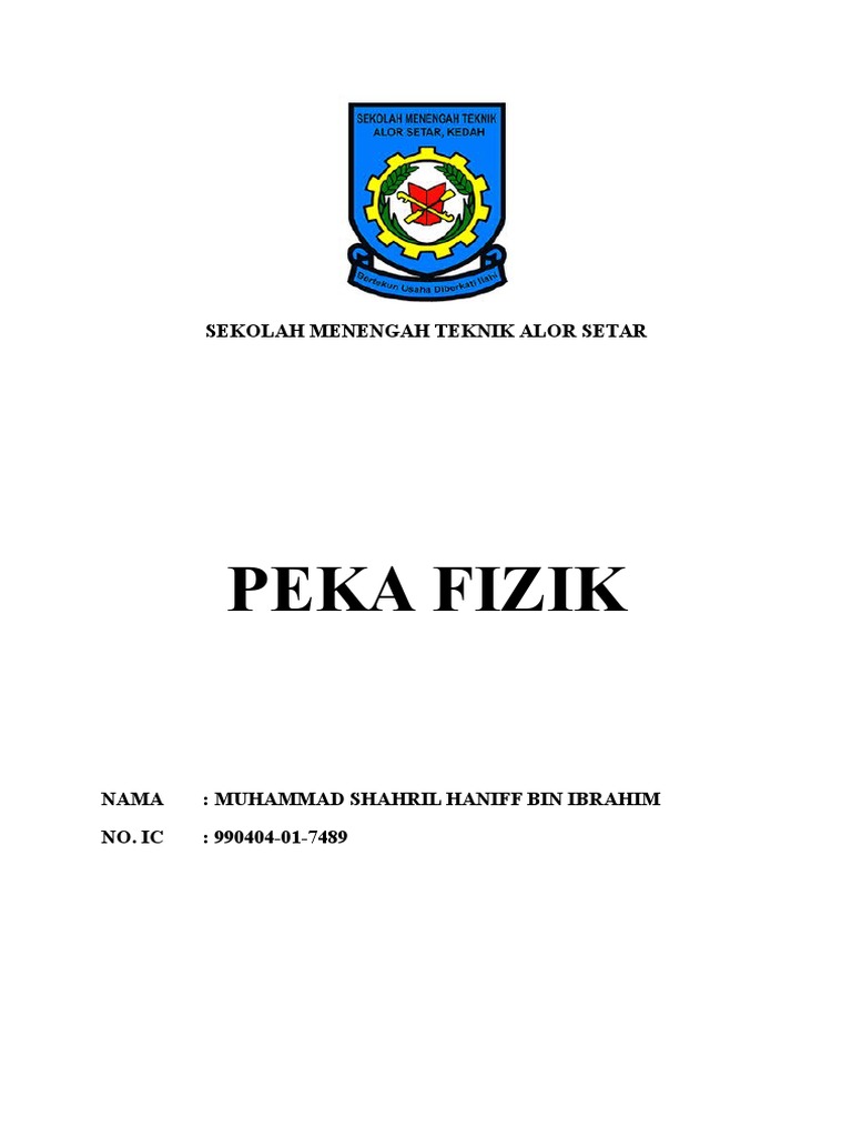 Sekolah Menengah Teknik Alor Setar Pdf