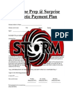 Athletic Payment Plan Agreement