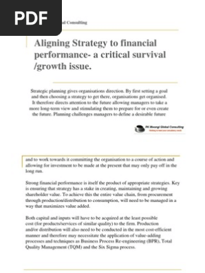 Strategy And Finance Strategic Management Mergers And Acquisitions