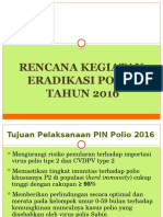 Rencana Kegiatan Eradikasi Polio 2016