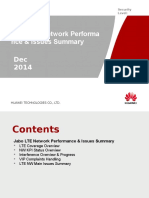 Jabo LTE Network Performance & Issues Summary 22122014