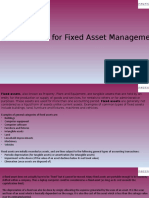 ERP Solution For Fixed Asset Management