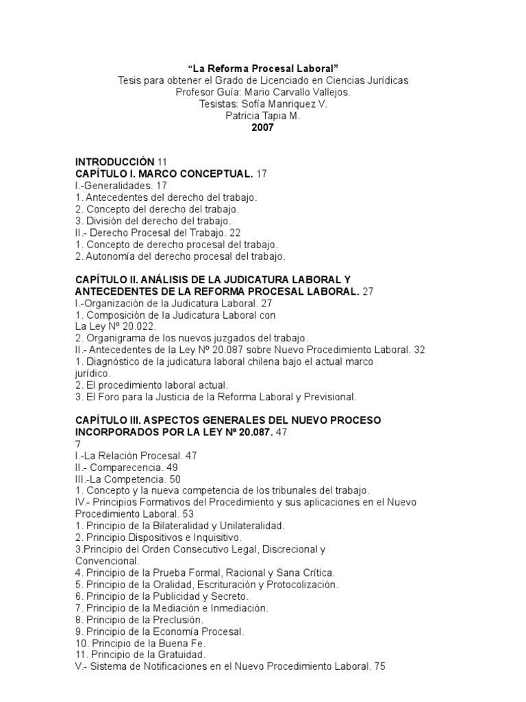 La Reforma Procesal Laboral PDF Ley procesal Apelación