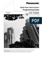 TD500 Programming - Guide 2.5 BX