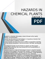 Hazards in Chemical Plants: Group 1 CHE 522