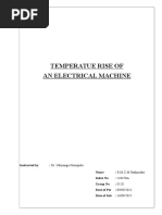 Temperature Rise of An Electrical Machine