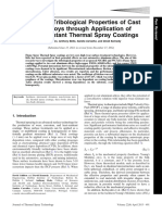 Improving Tribological Properties of Cast Al-Si Alloys Through Application of Wear-Resistant Thermal Spray Coatings