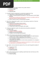 Download Auditing Theory MCQs by Salosagcol with answers by Yeovil Pansacala SN301451253 doc pdf