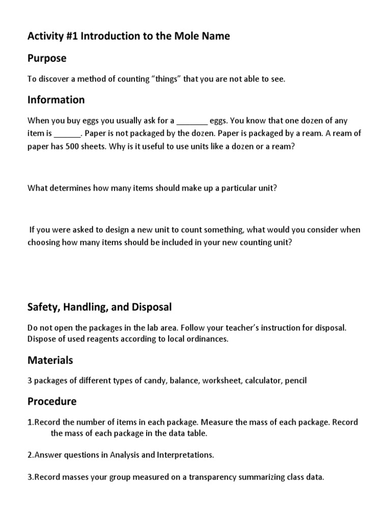 Worksheets Integrated Physics And Chemistry Worksheets workbooks integrated physics and chemistry worksheets free mole candy lab unit worksheets