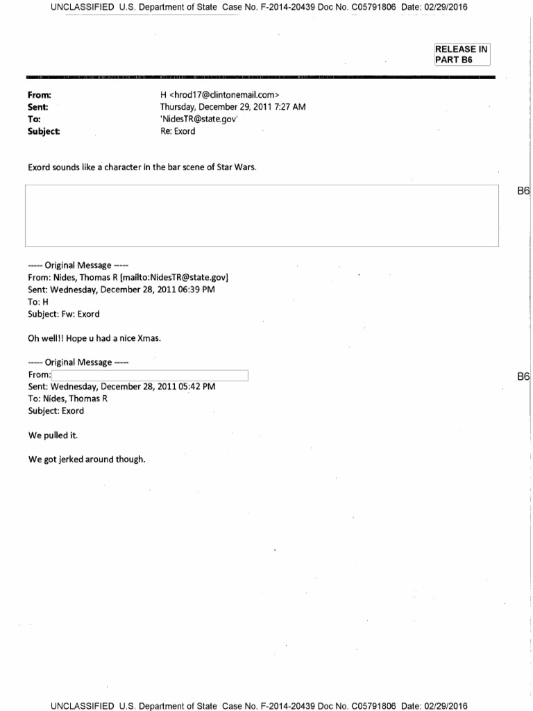 Email Exchange on Exord Discussion | PDF