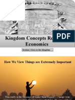 Kingdom Concepts Regarding Economics: Session 1 Keys To The Kingdom