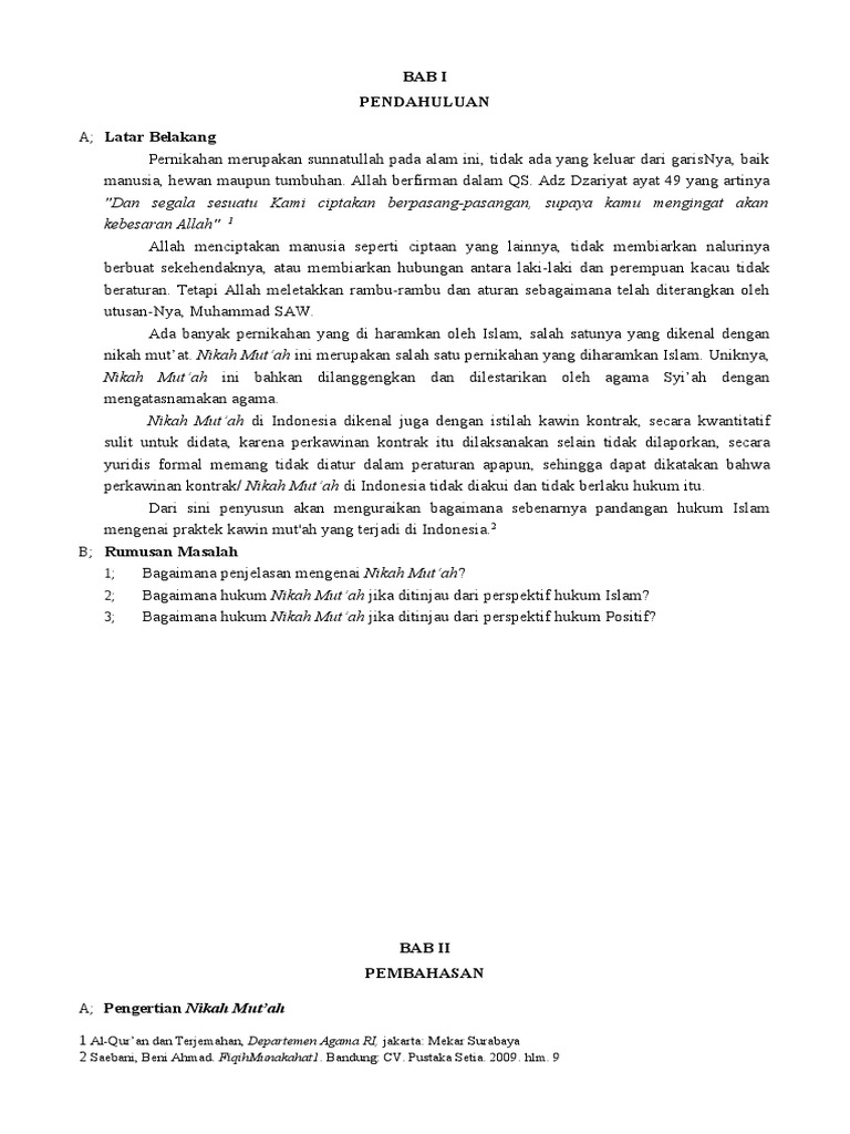 Pdf Kritik Atas Pandangan Syi Ah Dalam Nikah Mut Ah Agus Yasin Academia Edu