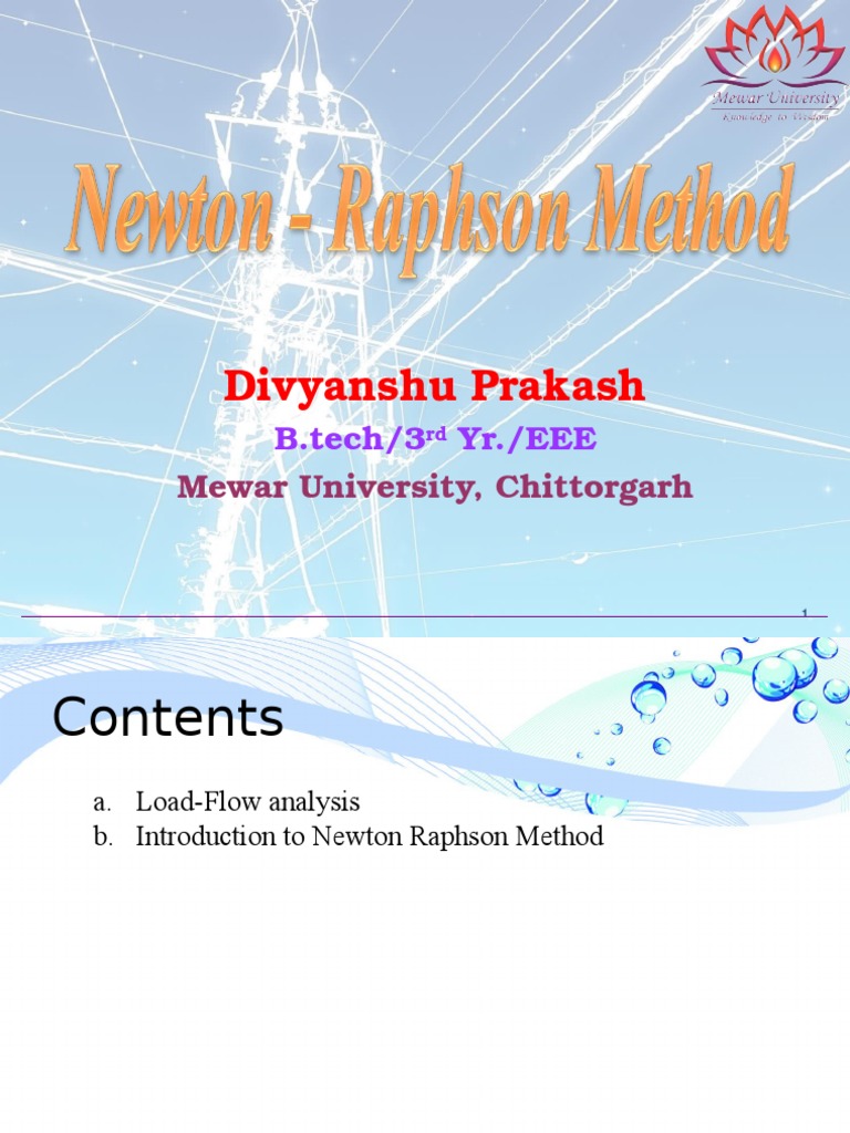 Introduction to Newton-Raphson Method | PDF | Teaching Methods ...
