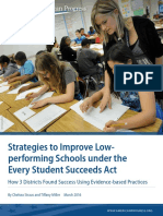 Strategies to Improve Low-performing Schools under the Every Student Succeeds Act