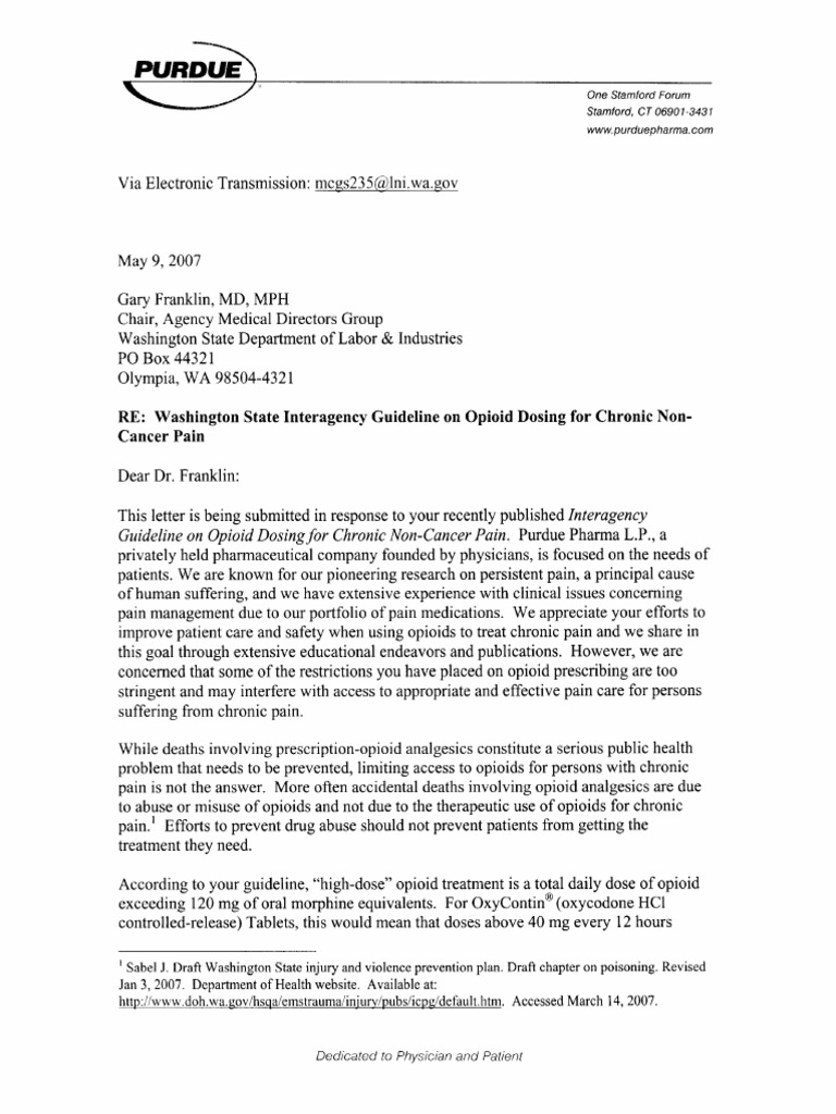 Purdue Letter | PDF