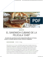 El Sandwich Cubano de La Película 'Chef' _ Recetas El Comidista EL PAÍS
