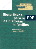 Colomer 2002 Siete Llaves Para Valorar Las Historias Infantiles