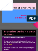 Powerpoint Preterite Er Ir Verbs 2