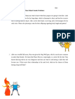 Adventure Time Bio Practice Problems PDF