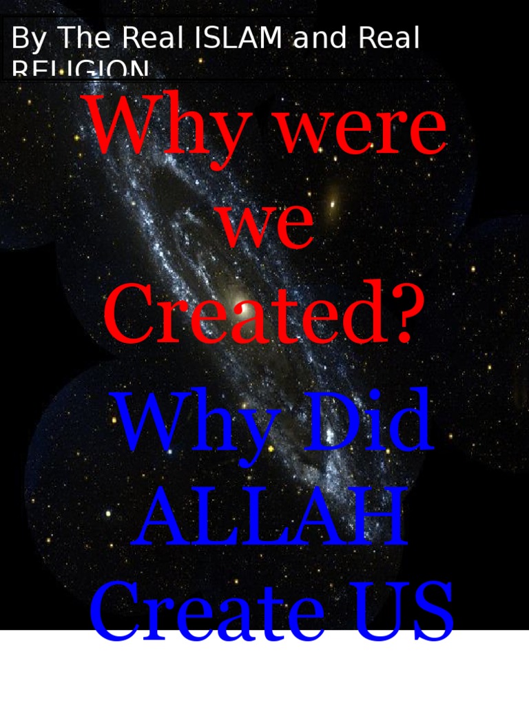 Understanding Allah's Purpose in Creation | PDF | God In Islam | Repentance