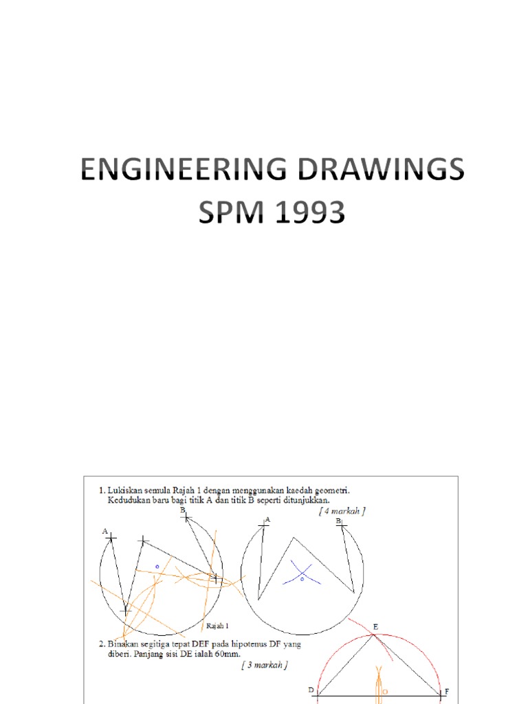 Soalan Lukisan Kejuruteraan SPM