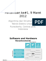 Pertemuan Ke#1, 9 Maret 2012: Algoritma Dan Struktur Data Teknik Elektro Unsoed Purwokerto, Central Java, Indonesia