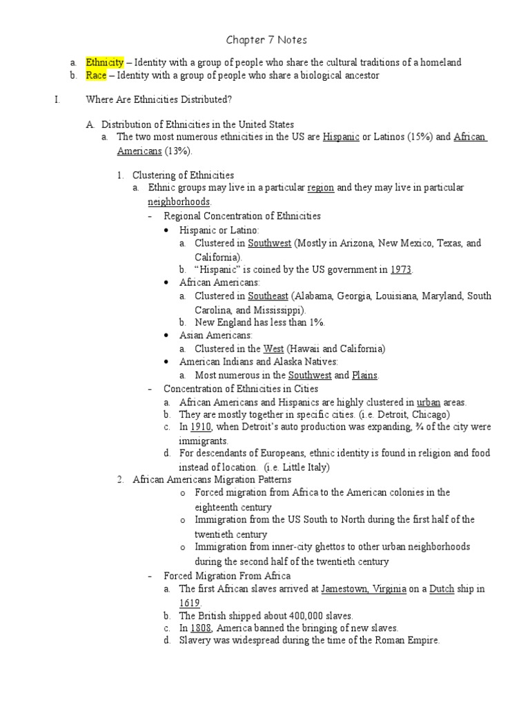 Ethnicity and Race Distribution in the US | PDF | Race And Ethnicity In ...
