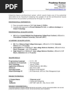 Pradeep Resume