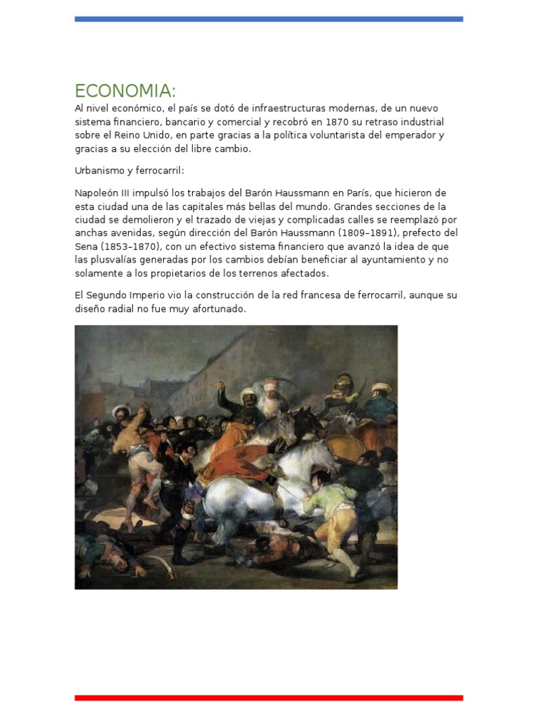 Segundo Imperio Frances(Economia) Economias Prueba