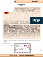 6to Grado - Español - La Carta PDF