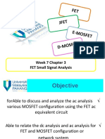 Week 7 Chapter 3 FET Small Signal Analysis