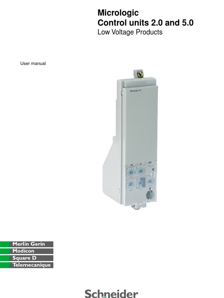 Micrologic 2.0 User Manual Overview | PDF | Electrical Equipment ...