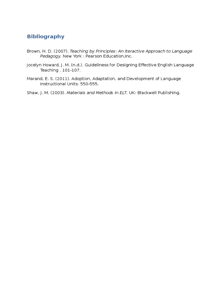 Key References for English Language Teaching | PDF | Social Science