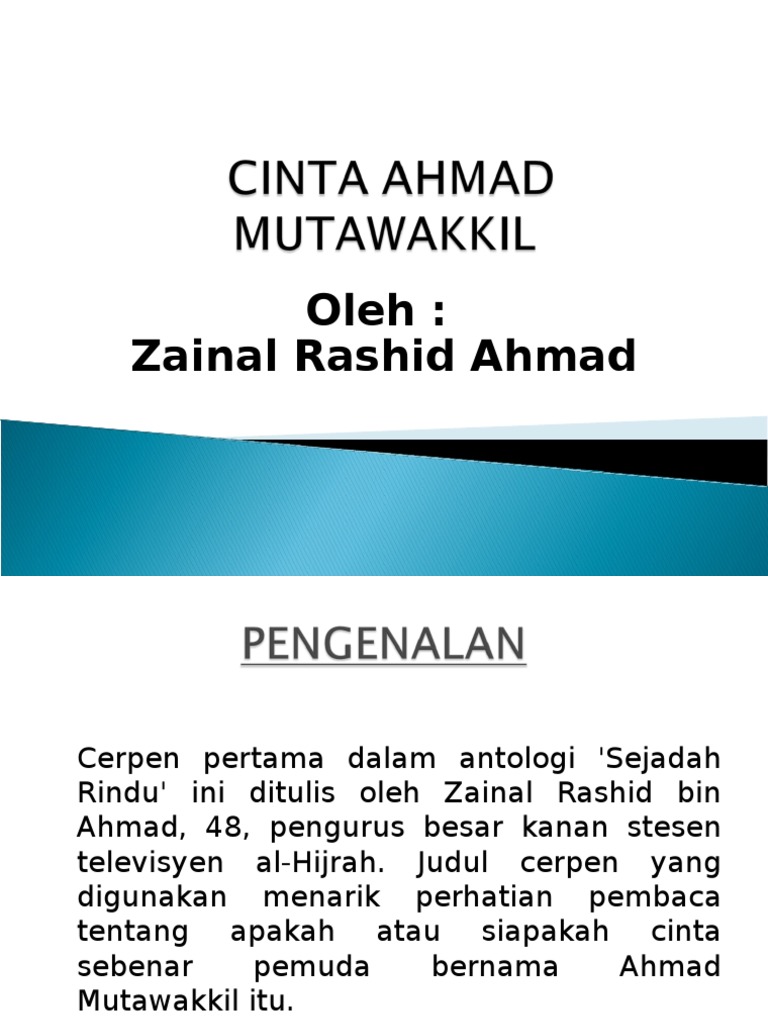 Cinta Ahmad Mutawakkil Pdf