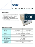 Sf-Series Balance Scale: Features