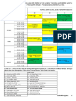 Jadwal Perkuliahan