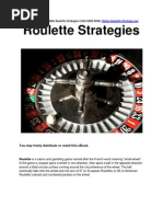 Best Roulette Cheat Sheet | PDF | Roulette | Applied Probability