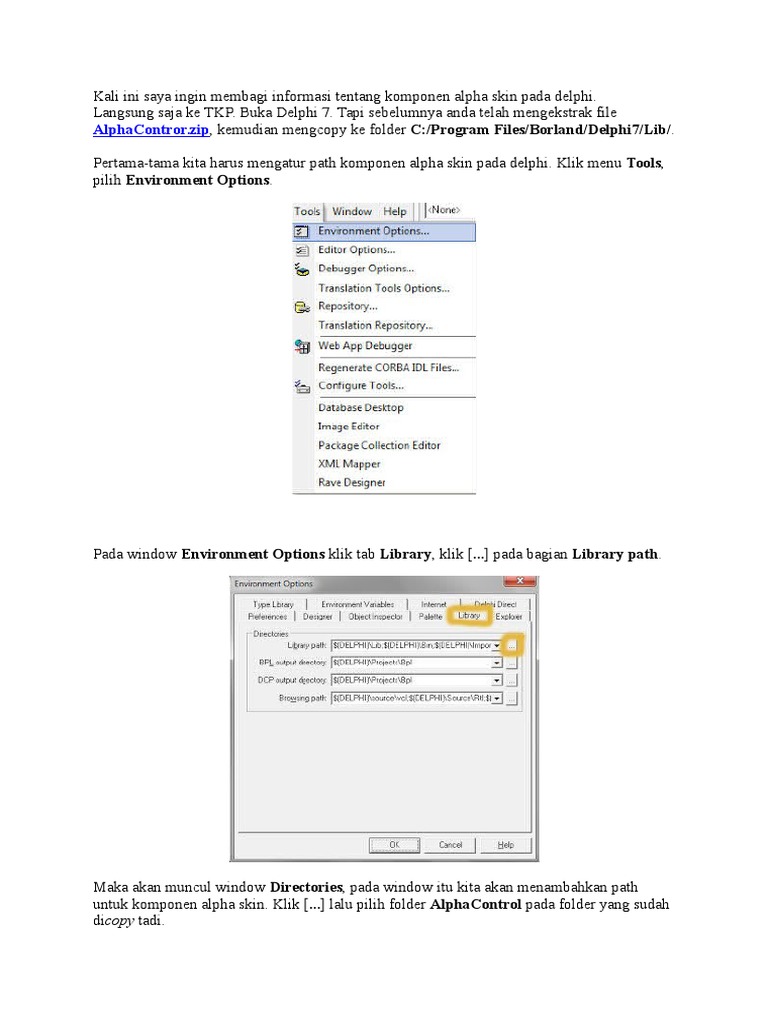 Komponen Alpha Skin Pada Delphi | PDF