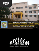 Janta Shikshana Samiti'S: Vidyagiri, Dharwad - 580 004