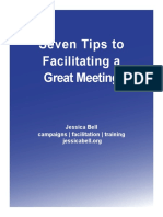 Seven Steps to Facilitating a Great Meeting JBell 2