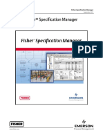 Quick Start Guide - Fisher Specification Manager