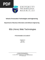 BSC (Hons) Web Technologies