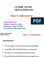 Data Vs Information