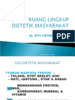 Ruang Lingkup Dietetik Masyarakat