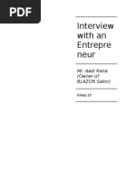 Download Final Report Interview with Entrepreneur by HaroonNasir SN301684580 doc pdf