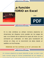 Tutorial La Función Aleatorio en Excel2016