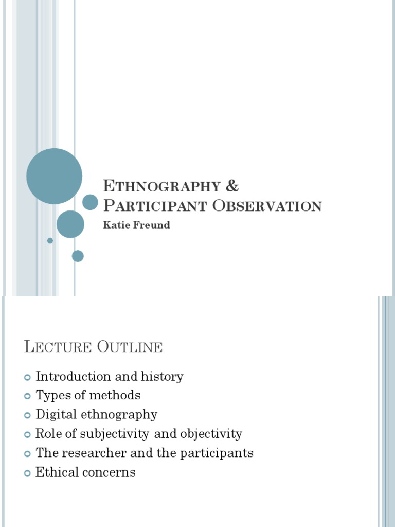 Ethnography in Digital Communities | PDF | Ethnography | Anthropology