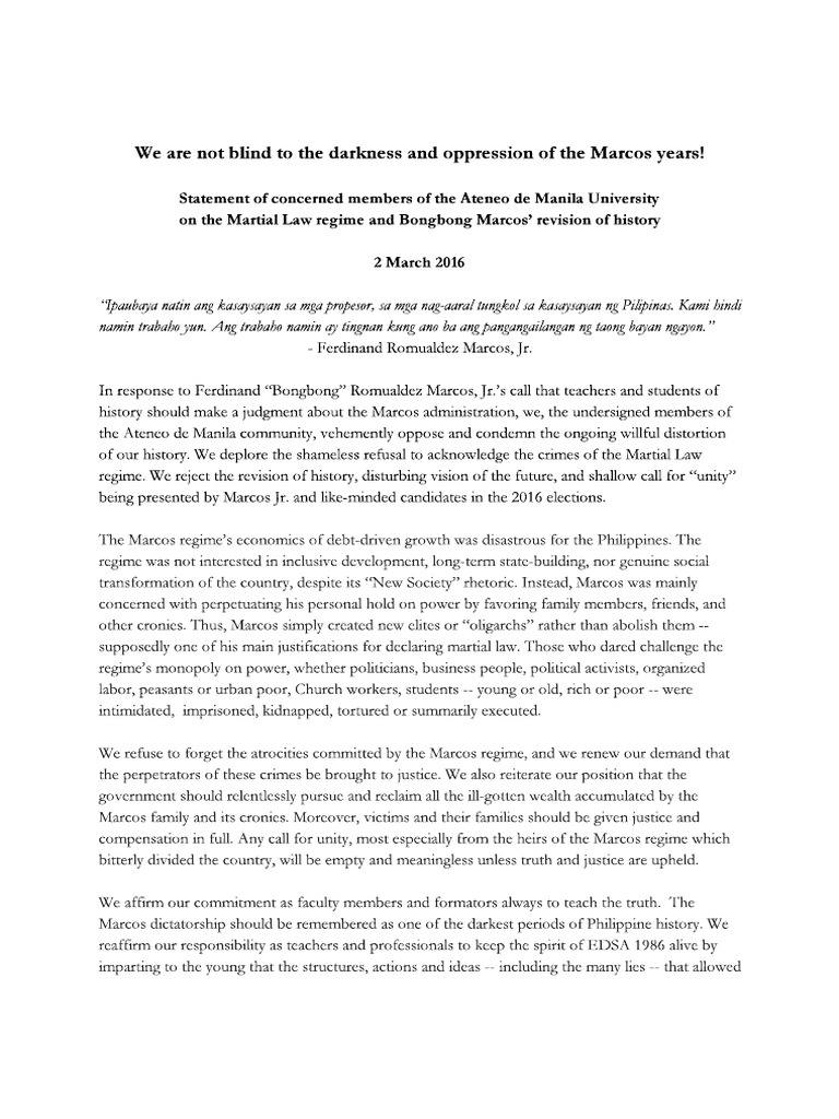 Example of thesis statement about martial law 08 image