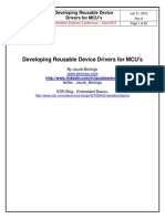 Developing Reusable Device Drivers for Mcus